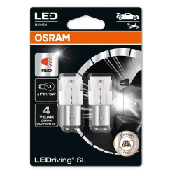 Osram LEDriving SL Rød P21/5W 2stk. Osram LEDriving SL Rød P21/5W 2stk.